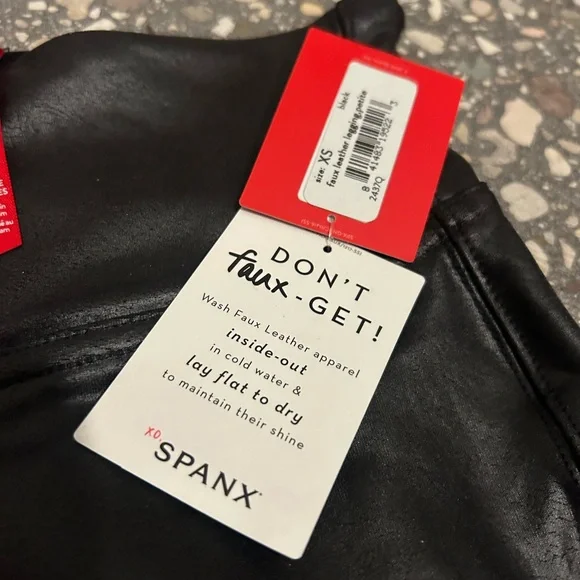 SPANXshape™ Faux Leather Leggings - Picture 3 of 5